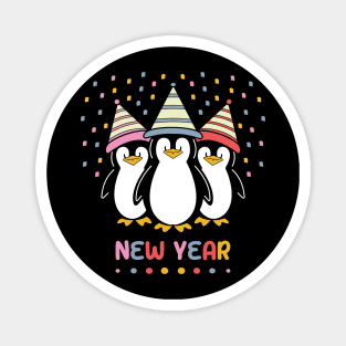 New Year penguin Magnet